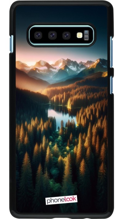 Coque Samsung Galaxy S10+ - Sunset Forest Lake