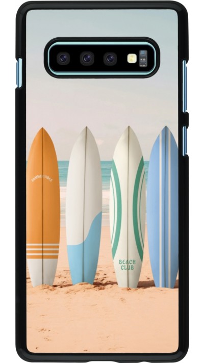 Samsung Galaxy S10+ Case Hülle - Summer surfboard 2025