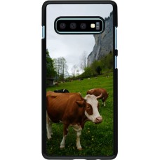 Samsung Galaxy S10+ Case Hülle -  Nationalfeiertag Schweiz Kühe