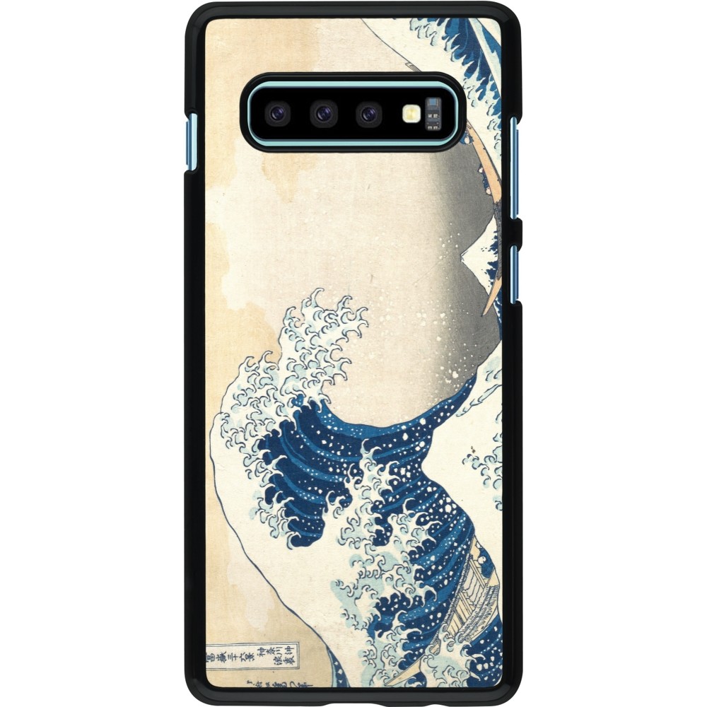 Coque Samsung Galaxy S10+ - Tableau art - La Grande Vague de Kanagawa - Hokusai