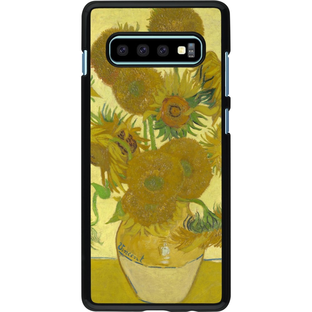 Coque Samsung Galaxy S10+ - Tableau art - Les Tournesols - Van Gogh
