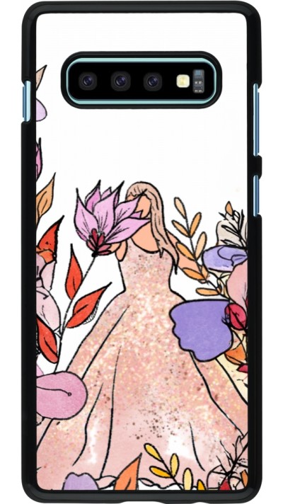 Coque Samsung Galaxy S10+ - Taylor Swift Sketch - White