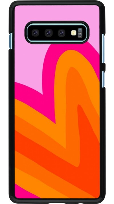 Coque Samsung Galaxy S10+ - Valentine 2024 heart gradient