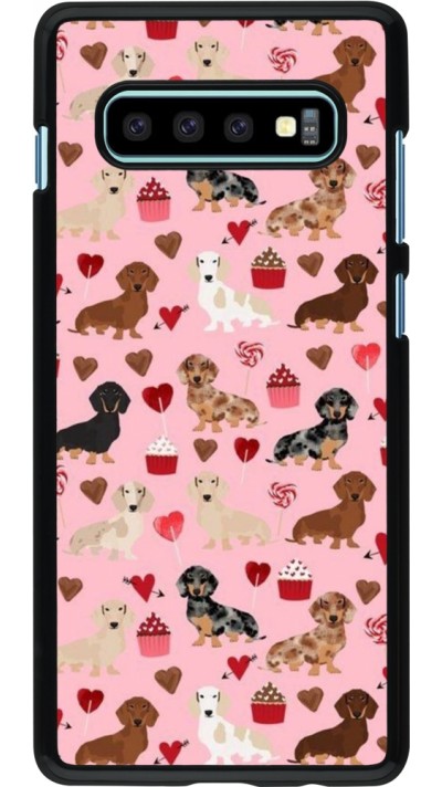 Coque Samsung Galaxy S10+ - Valentine 2024 puppy love