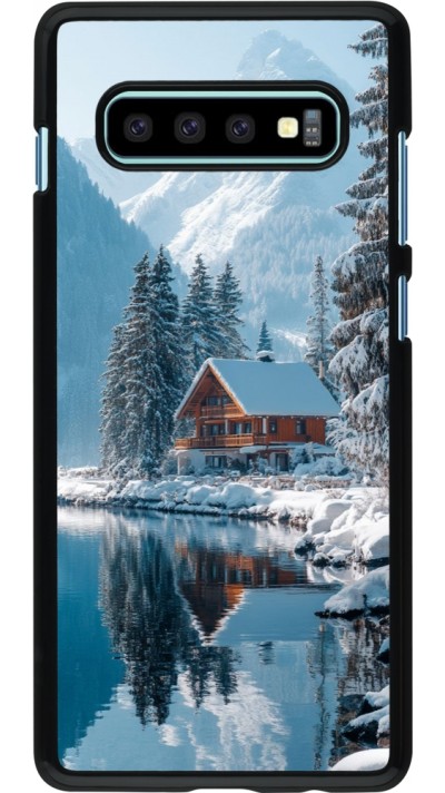 Coque Samsung Galaxy S10+ - Winter 25 Winter house forest day