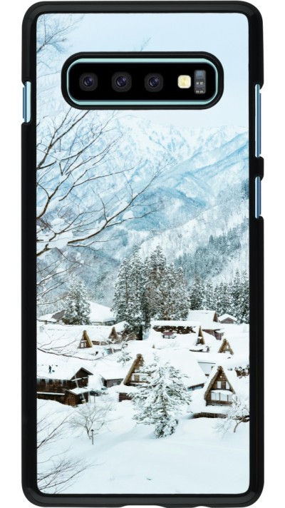 Coque Samsung Galaxy S10+ - Winter 25 Winter snowy landscape