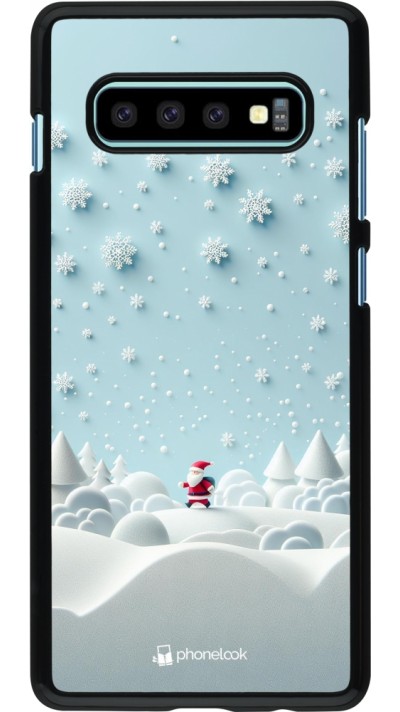 Coque Samsung Galaxy S10+ - Noël 2023 Petit Père Flocon