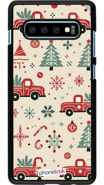 Coque Samsung Galaxy S10+ - Noël 2024 Camion Sapin