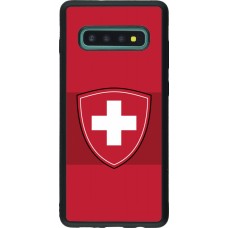 Samsung Galaxy S10+ Case Hülle - Silikon schwarz Hockey World Championship Ecusson Suisse