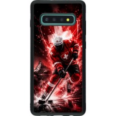 Samsung Galaxy S10+ Case Hülle - Silikon schwarz Hockey World Championship Player