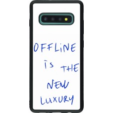 Samsung Galaxy S10+ Case Hülle - Silikon schwarz Offline is the new luxury