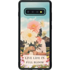 Coque Samsung Galaxy S10+ - Silicone rigide noir Live life in full moon Spring 2026