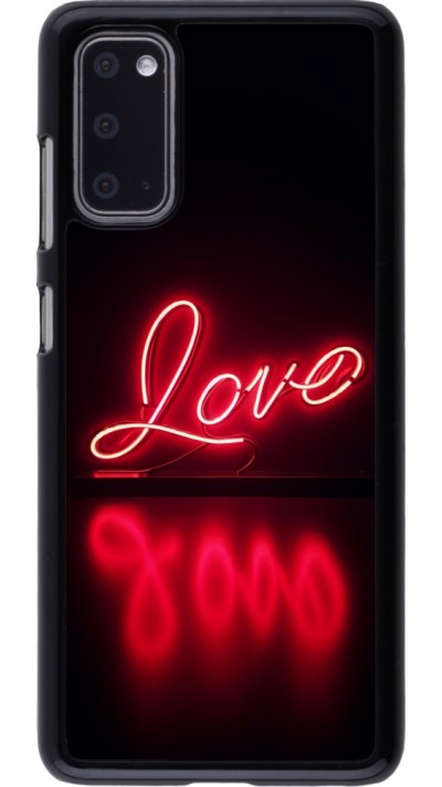 Coque Samsung Galaxy S20 - Valentine 2025 Neon Love