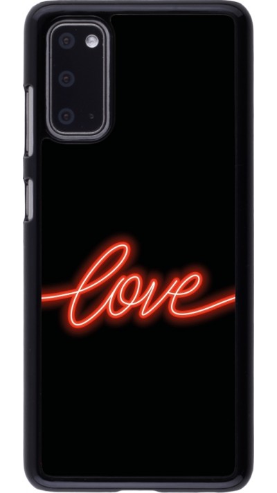 Coque Samsung Galaxy S20 - Valentine 2023 neon love