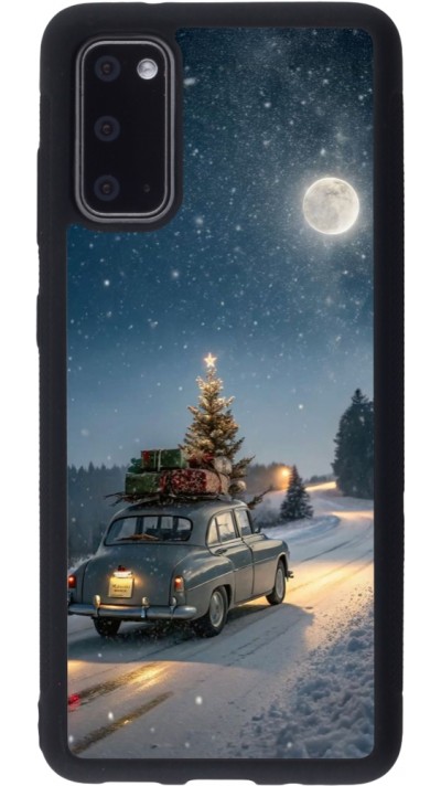 Coque Samsung Galaxy S20 - Silicone rigide noir Christmas 25 Car with Tree Xmas