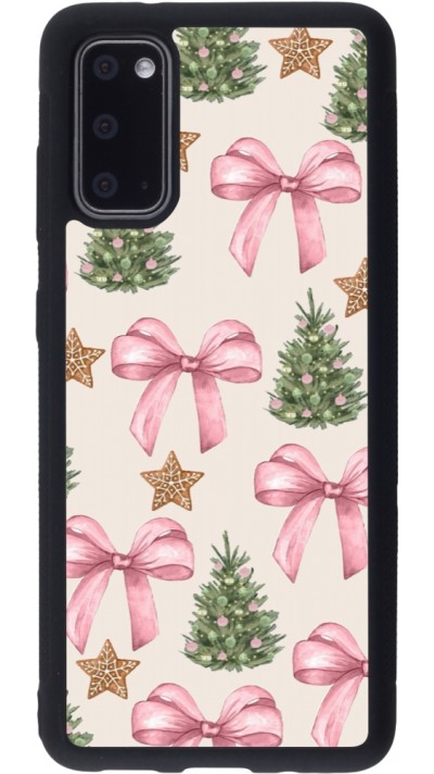 Coque Samsung Galaxy S20 - Silicone rigide noir Christmas 25 Vintage Ribbons