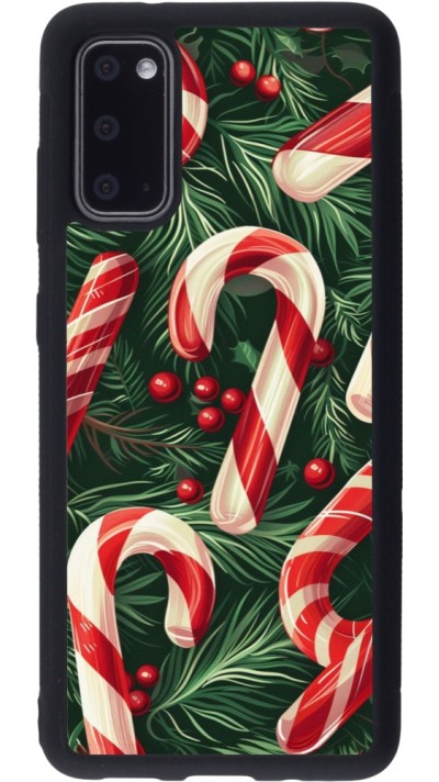 Coque Samsung Galaxy S20 - Silicone rigide noir Christmas 25 Xmas Stick