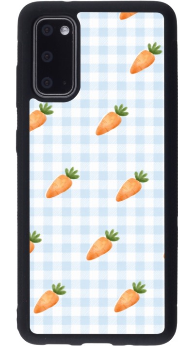 Coque Samsung Galaxy S20 - Silicone rigide noir Easter 2026 Pattern carrots