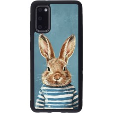 Coque Samsung Galaxy S20 - Silicone rigide noir Easter 2026 Rabbit navy