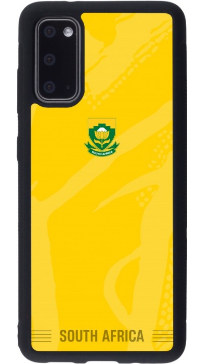 Coque Samsung Galaxy S20 - Silicone rigide noir Maillot de football Afrique du Sud 2026 personnalisable