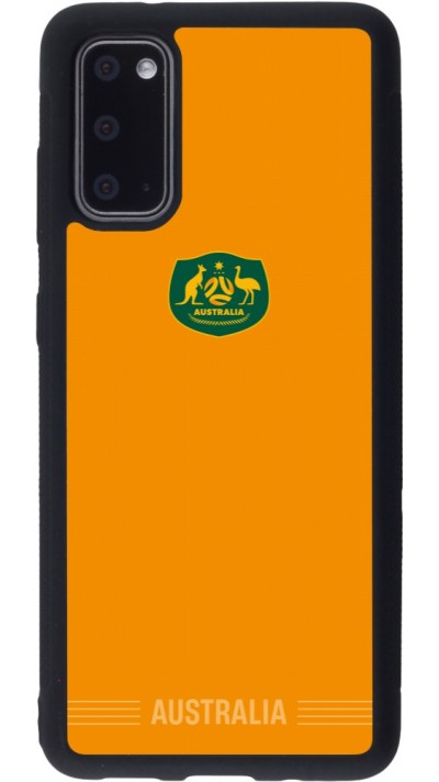 Coque Samsung Galaxy S20 - Silicone rigide noir Maillot de football Australie 2026 personnalisable
