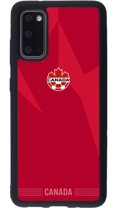 Coque Samsung Galaxy S20 - Silicone rigide noir Maillot de football Canada 2026 personnalisable