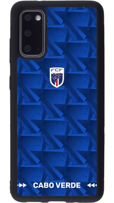 Coque Samsung Galaxy S20 - Silicone rigide noir Maillot de football Cap-Vert 2026 personnalisable