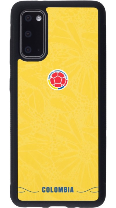 Coque Samsung Galaxy S20 - Silicone rigide noir Maillot de football Colombie 2026 personnalisable
