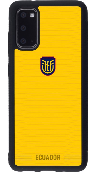 Coque Samsung Galaxy S20 - Silicone rigide noir Maillot de football E?quateur 2026 personnalisable
