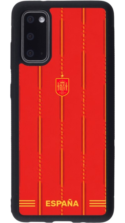 Coque Samsung Galaxy S20 - Silicone rigide noir Maillot de football Espagne 2026 personnalisable