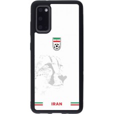 Coque Samsung Galaxy S20 - Silicone rigide noir Maillot de football Iran 2026 personnalisable