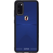 Coque Samsung Galaxy S20 - Silicone rigide noir Maillot de football Japon 2026 personnalisable