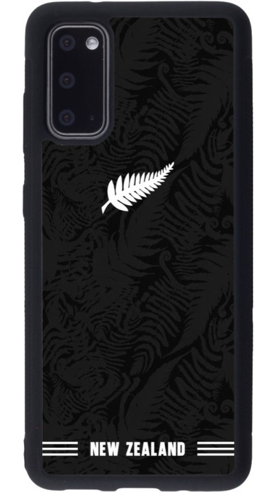 Coque Samsung Galaxy S20 - Silicone rigide noir Maillot de football Nouvelle-Zélande 2026 personnalisable