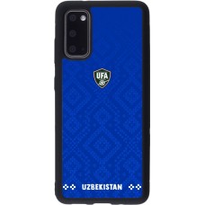 Coque Samsung Galaxy S20 - Silicone rigide noir Maillot de football Ouzbékistan 2026 personnalisable