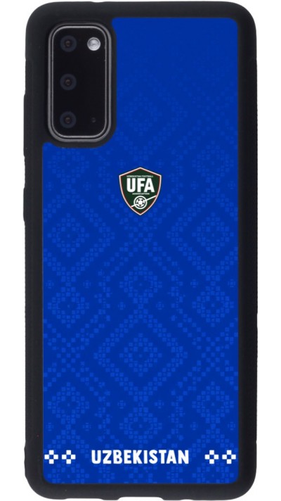 Coque Samsung Galaxy S20 - Silicone rigide noir Maillot de football Ouzbékistan 2026 personnalisable