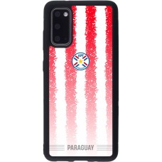 Coque Samsung Galaxy S20 - Silicone rigide noir Maillot de football Paraguay 2026 personnalisable
