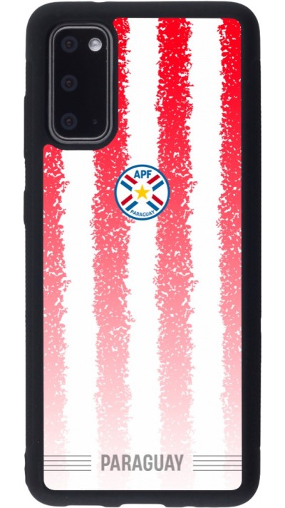 Coque Samsung Galaxy S20 - Silicone rigide noir Maillot de football Paraguay 2026 personnalisable