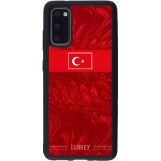 Coque Samsung Galaxy S20 - Silicone rigide noir Maillot de football Turquie 2026 personnalisable