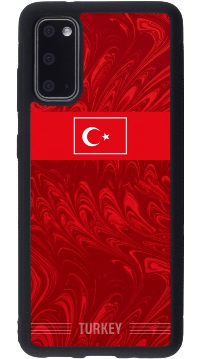 Coque Samsung Galaxy S20 - Silicone rigide noir Maillot de football Turquie 2026 personnalisable