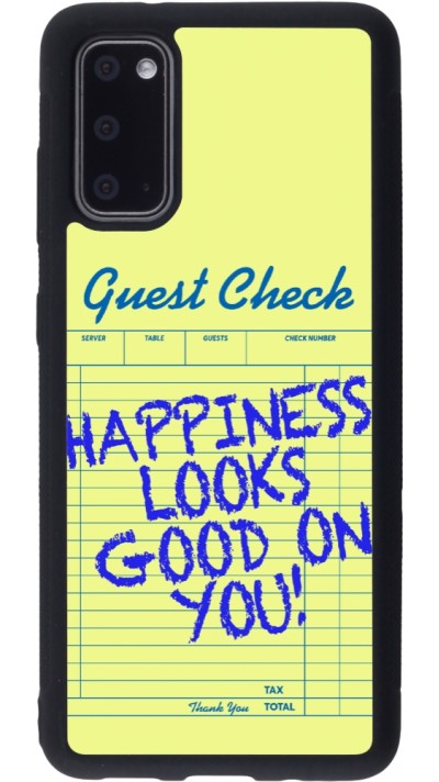 Coque Samsung Galaxy S20 - Silicone rigide noir Guest check 2026