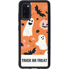 Coque Samsung Galaxy S20 - Silicone rigide noir Halloween 2025 Trick treat