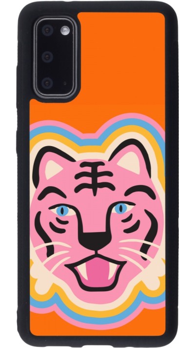 Coque Samsung Galaxy S20 - Silicone rigide noir Lion colors 2026