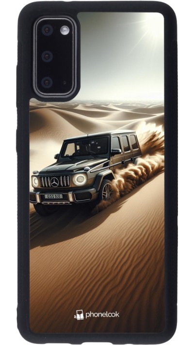Coque Samsung Galaxy S20 - Silicone rigide noir Mercedes G Drift Desert