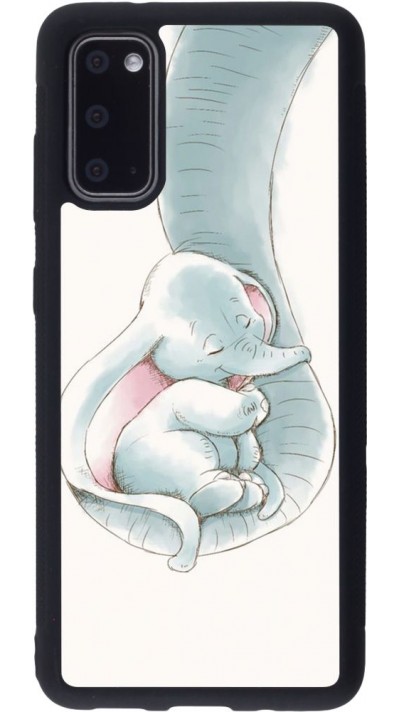 Coque Samsung Galaxy S20 - Silicone rigide noir Mom 1903