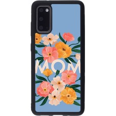Coque Samsung Galaxy S20 - Silicone rigide noir Mom 2026 Flowers