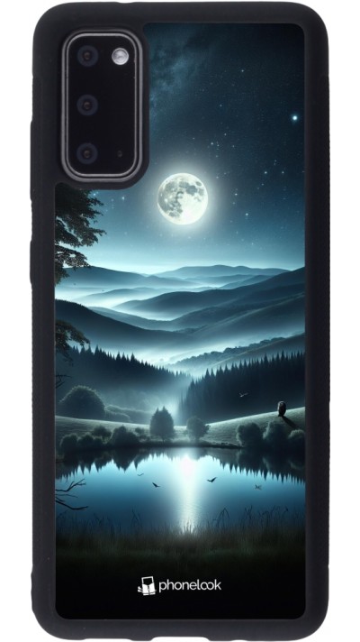 Coque Samsung Galaxy S20 - Silicone rigide noir Night Sky View