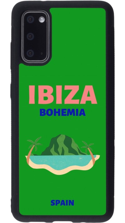 Coque Samsung Galaxy S20 - Silicone rigide noir Pop Summer Destination Ibiza