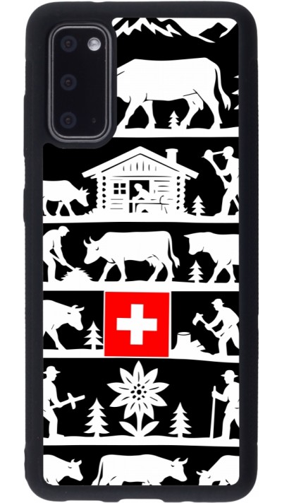 Coque Samsung Galaxy S20 - Silicone rigide noir Poya Suisse 1 noir Coque Samsung Galaxy S20 - Silicone rigide noir Poya Suisse 1 noir