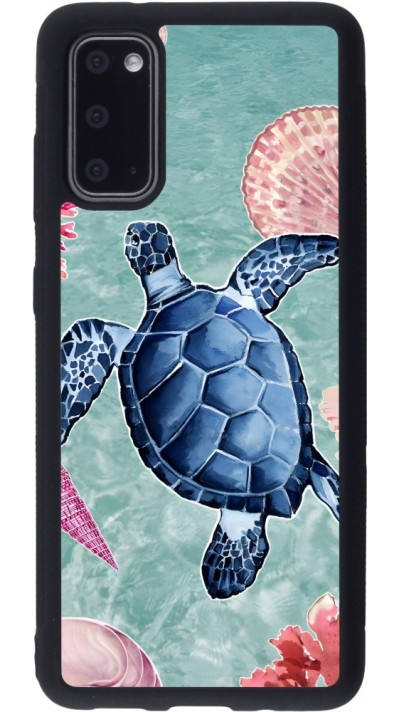Coque Samsung Galaxy S20 - Silicone rigide noir Preppy Turtle