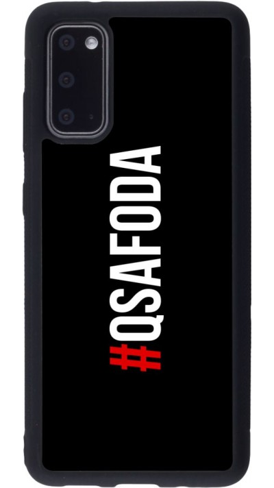 Coque Samsung Galaxy S20 - Silicone rigide noir Qsafoda 1
